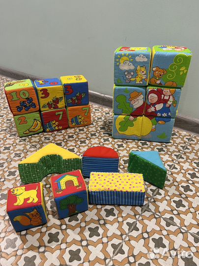 Кубики мягкие