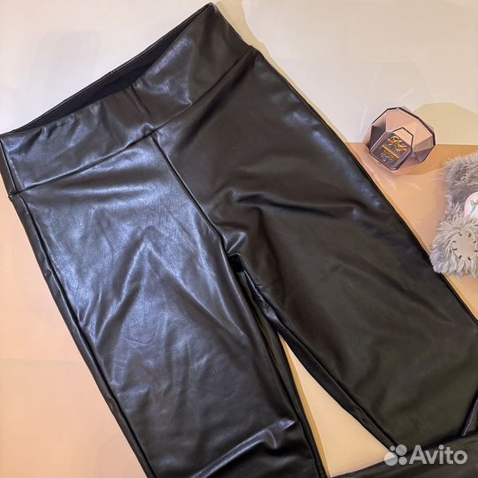 Леггинсы calzedonia кожа утепленные 44 46