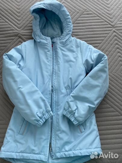 Одежда для девочки р.134, куртки, шапки и шарфы