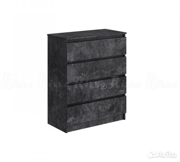 Аванта комод 800, бетон темный (рикко)