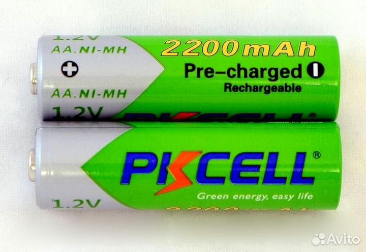 Аккумуляторы PKcell, пальчиковые AA, 2200 mAh