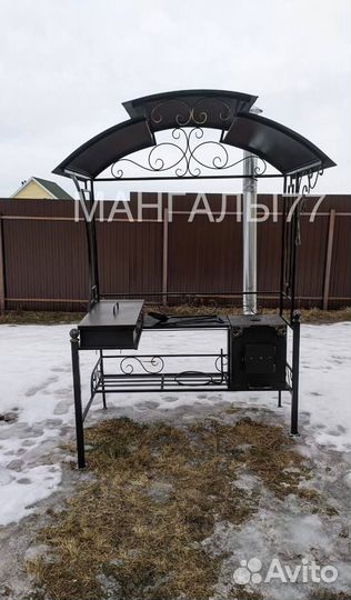 Мангал с крышей