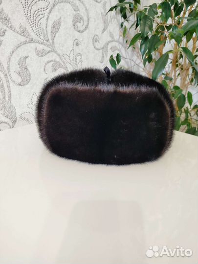 Норковая шапка мужская ушанка