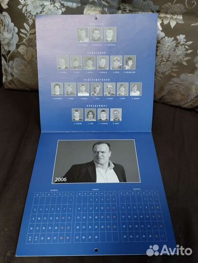 Календарь зенит коллекционный Зенит 2005 2007 2008