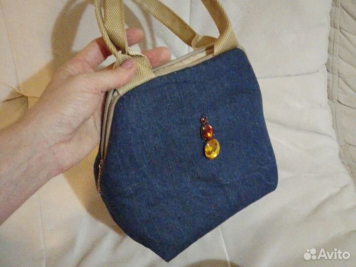 Сумка джинсовая