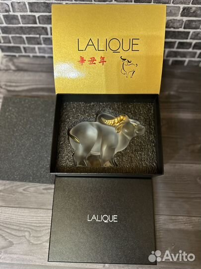 Lalique buffalo бык скульптура, статуэтка