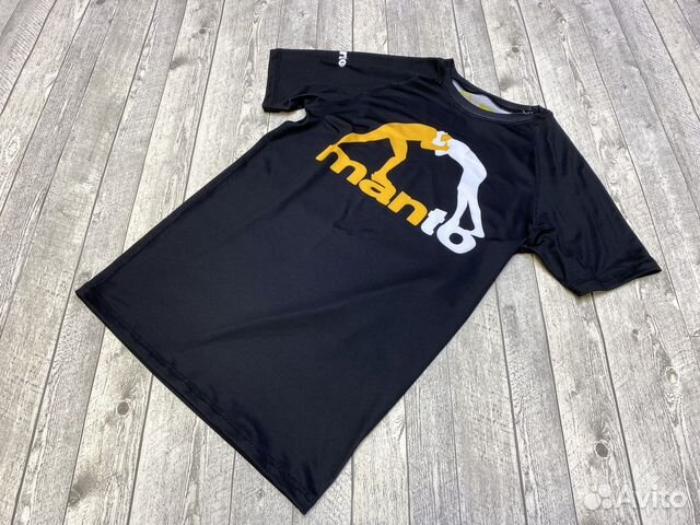 Рашгард Manto Logo черный кор. рукав