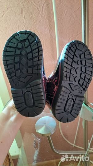 Сапожки лаковые для девочки демисезонные 20