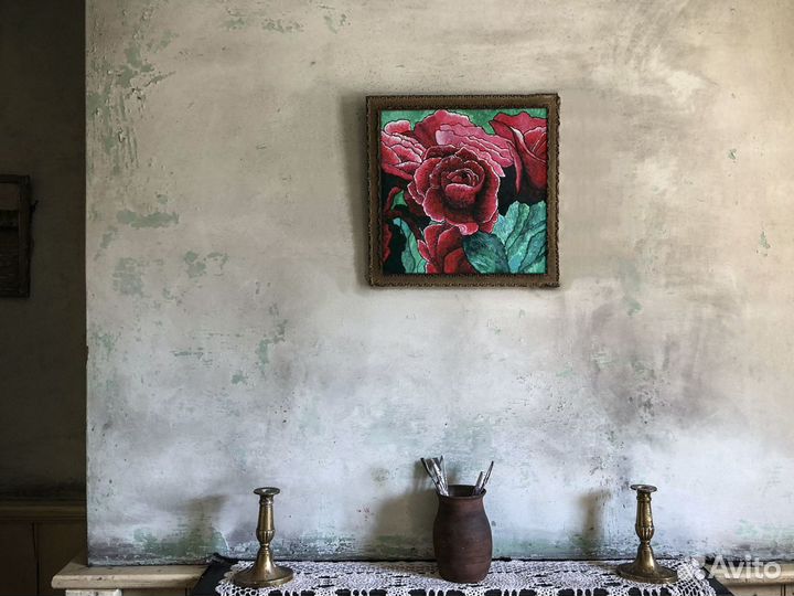 Картина на холсте «Розы» Акрил