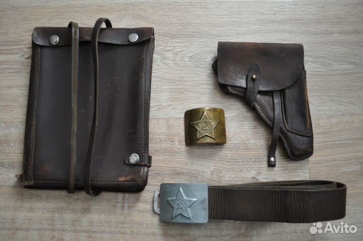 Планшет офицерский, кобура, ремень солдатский СССР