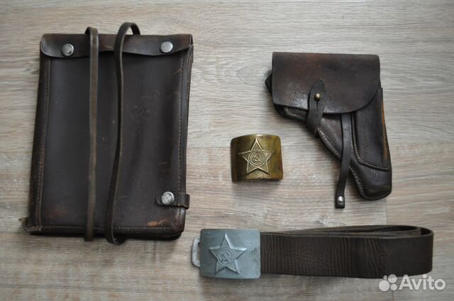 Планшет офицерский, кобура, ремень солдатский СССР