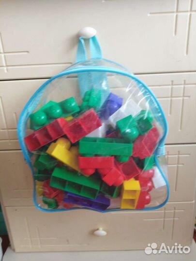 Конструктор 100 элементов +рюкзак