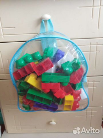 Конструктор 100 элементов +рюкзак