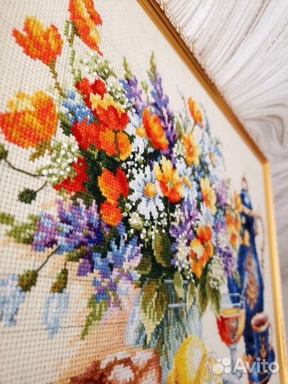 Вышивка крестом, остатки от набора