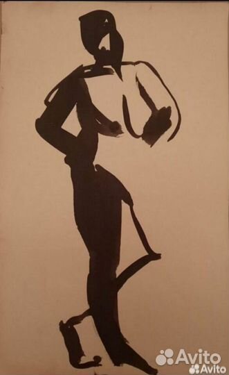 Наброски девушки ню