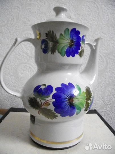 Электрокофеварка, фарфор, роспись