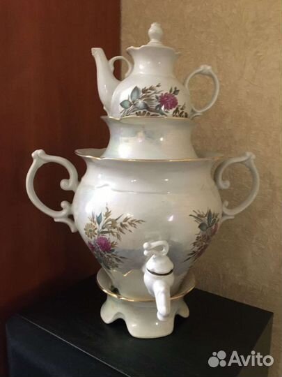 Самовар фарфоровый