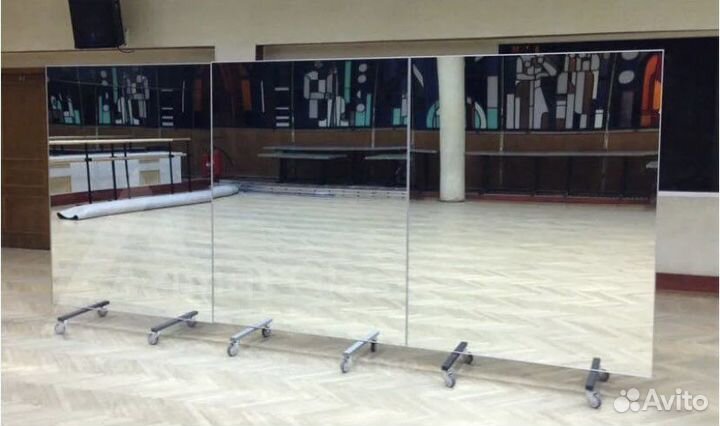 Зеркало передвижное на колесиках