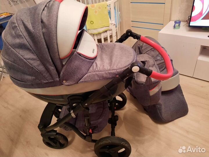 Коляска adamex 3 в 1 carbon