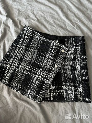 Твидовая юбка шорты
