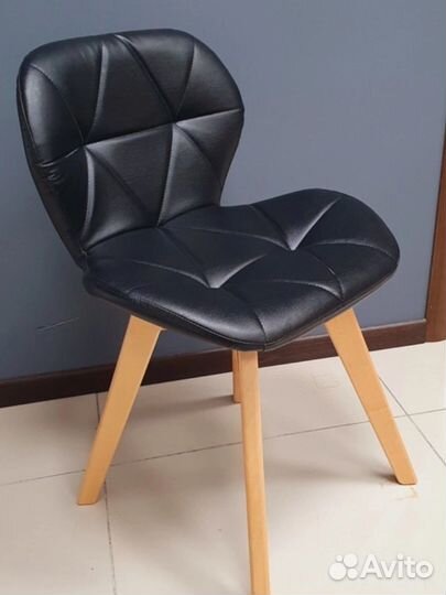Стул для клиента ракушка кожзам