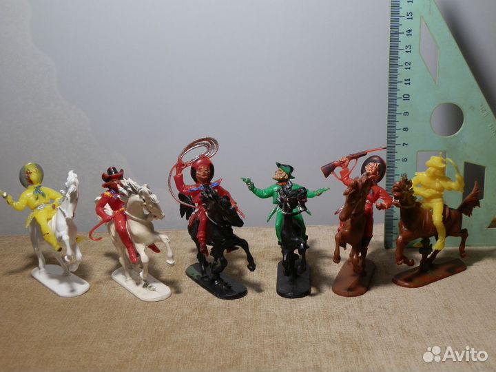 Солдатики конные индейцы ковбои Hoeffler Хофлер №2