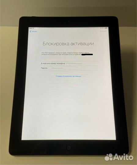 iPad 2 Wi-Fi 16 Gb A1395 на icloud