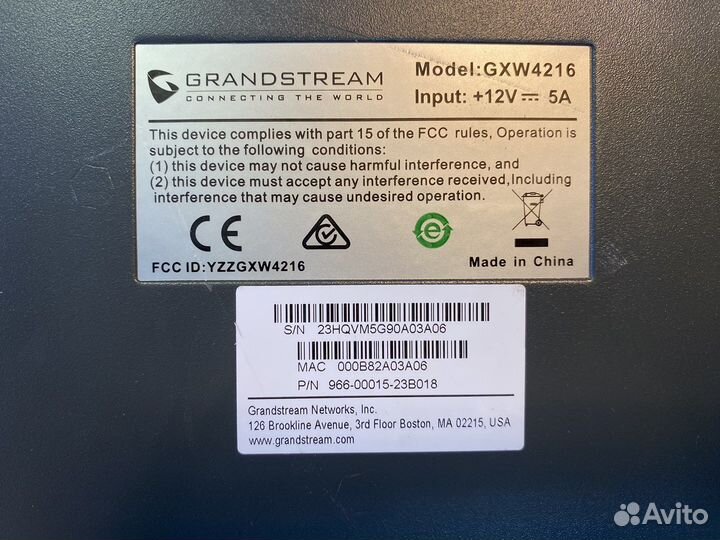 Grandstream GXW 4216 VoIP шлюз