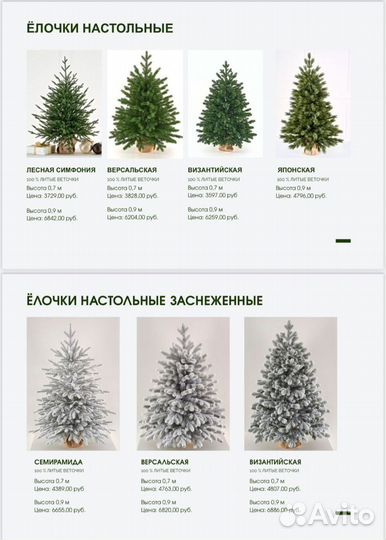 Елочка настольная Версальская