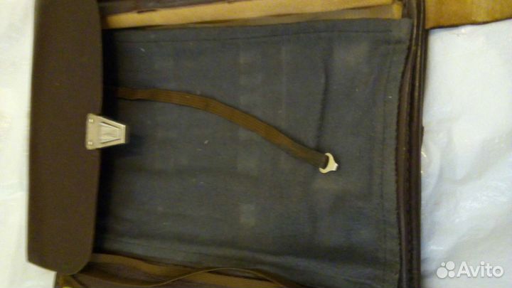 Школьная сумка планшет СССР. Натуральная кожа