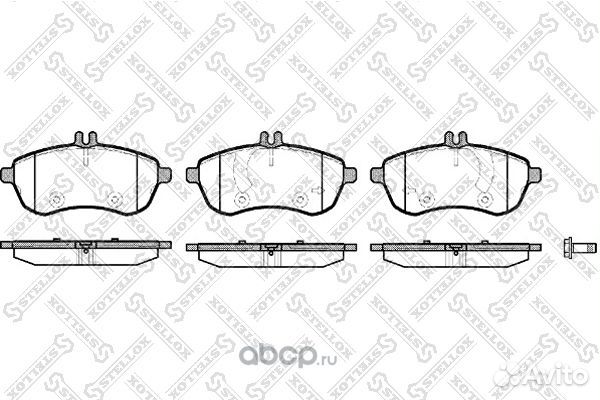 Колодки тормозные передние Mercedes W204 1.8-2.3