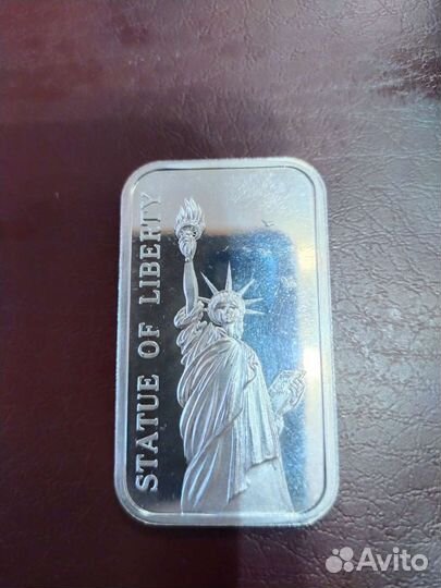 Статуя свободы, серебро 999