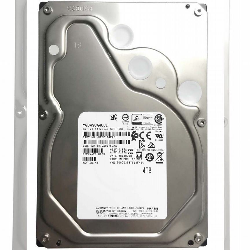 [HDEPE11GEA51] Жесткий Диск Toshiba 4tb 7200 Sas 3,5 Hdepe11gea51