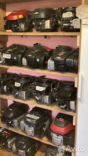 Двигатель для газонокосилки с установкой