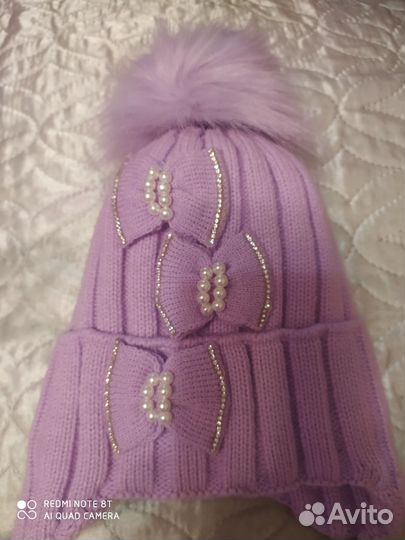 Шапка для девочки новая