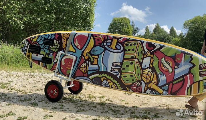 Тележка для сапборда двойная разборная