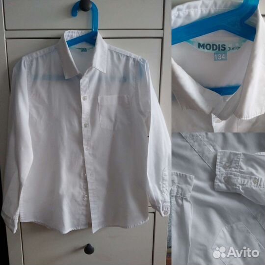 Рубашки, джинсы, жилет на мальчика р.130