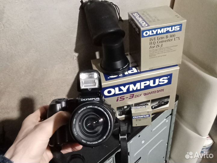 Olympus is-3 dlx quartz date зеркальный, пленочный