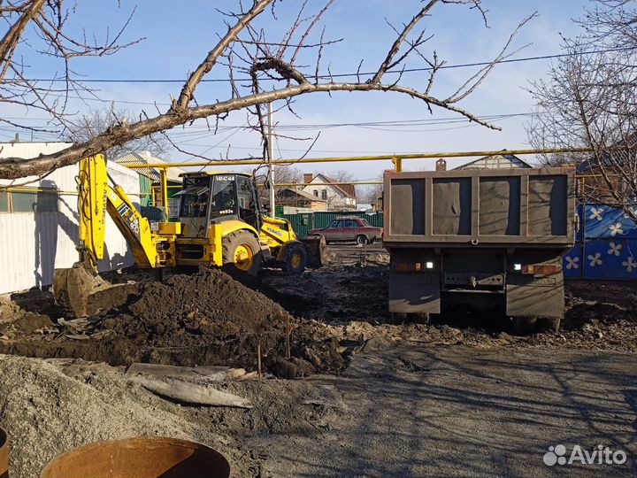 Услуги эксковатора погрузчика