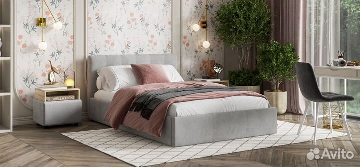 Кровать Белла 140/160х200 с подъемным механизмом