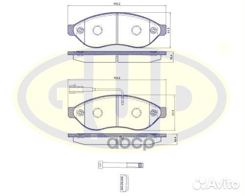 Колодки тормозные citroen jumper/fiat ducato/PE