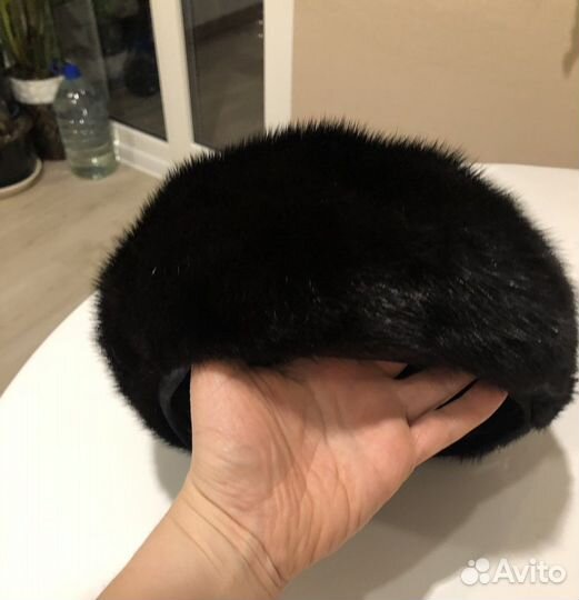 Берет норковый, мягкий