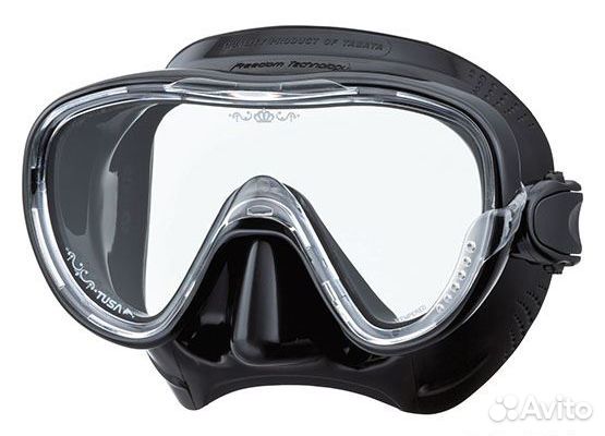 Маска для снорклинга с монолинзой Tina Black