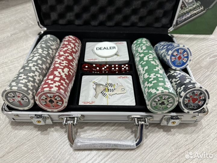 Покерный набор в алюминевом кейсе 200шт