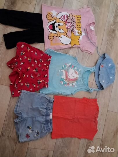 Вещи пакетом для девочки и обувь