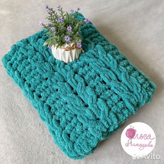 Вязание плюшевого пледа для детей