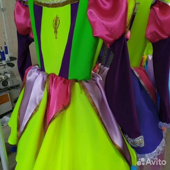 Костюм Коломбины принцессы цирка для девочки