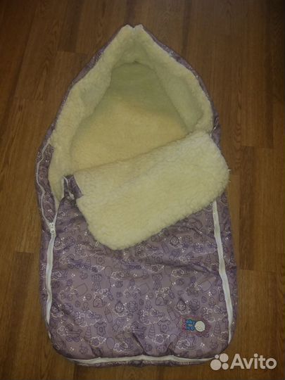 Конверт в коляску на овчине