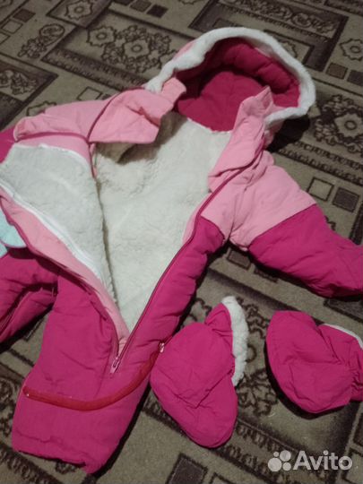 Детский зимний комбинезон на девочку