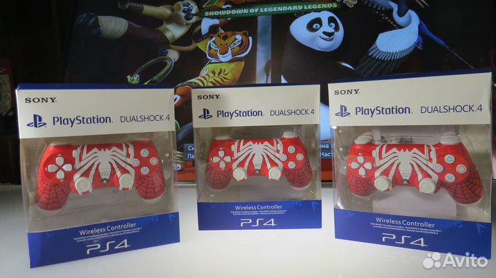 Джойстики для PS4 DualShock PS4 V2 spider man